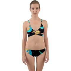 Seamless-pattern-with-sun-moon-children Wrap Around Bikini Set by uniart180623