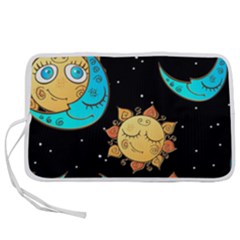 Seamless-pattern-with-sun-moon-children Pen Storage Case (l) by uniart180623