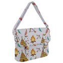 Cute-cartoon-native-american-seamless-pattern Buckle Messenger Bag View1