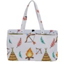 Cute-cartoon-native-american-seamless-pattern Canvas Work Bag View2