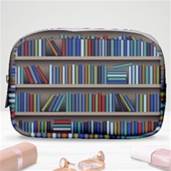 Bookshelf Make Up Pouch (small) by uniart180623