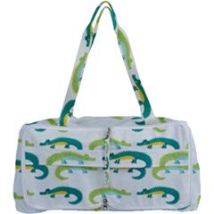 Cute-cartoon-alligator-kids-seamless-pattern-with-green-nahd-drawn-crocodiles Multi Function Bag by uniart180623