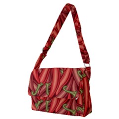 Seamless-chili-pepper-pattern Full Print Messenger Bag (m) by uniart180623