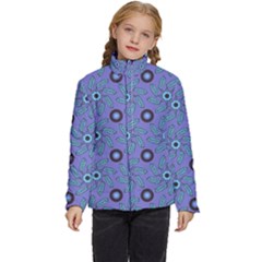 Floral-seamless-pattern Kids  Puffer Bubble Jacket Coat by uniart180623