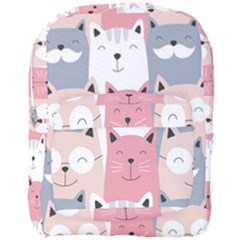 Cute Seamless Pattern With Cats Full Print Backpack by uniart180623