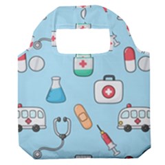 Medical-seamless-pattern Premium Foldable Grocery Recycle Bag by uniart180623