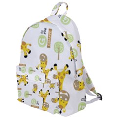 Vector-pattern-with-cute-giraffe-cartoon The Plain Backpack by uniart180623