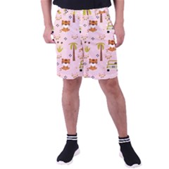 Cute-tiger-car-safari-seamless-pattern Men s Pocket Shorts by uniart180623