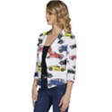 Cars-pattern Women s Casual 3/4 Sleeve Spring Jacket View2