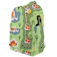 Seamless-pattern-with-wildlife-animals-cartoon Classic Backpack by uniart180623