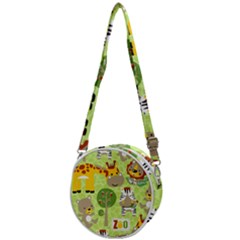 Funny-animals-cartoon Crossbody Circle Bag by uniart180623