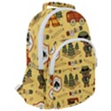 Seamless-pattern-funny-ranger-cartoon Rounded Multi Pocket Backpack View2