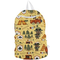 Seamless-pattern-funny-ranger-cartoon Foldable Lightweight Backpack by uniart180623