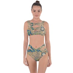 Vintatge Map Of Washington Dc Bandaged Up Bikini Set 