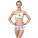 Star-pattern-design-decoration Layered Top Bikini Set View1