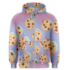 Cookies Chocolate Chips Chocolate Cookies Sweets Men s Zipper Hoodie by uniart180623