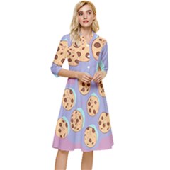 Cookies Chocolate Chips Chocolate Cookies Sweets Classy Knee Length Dress by uniart180623