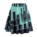 Buildings City Urban Destruction Background High Waist Skirt View1