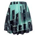 Buildings City Urban Destruction Background High Waist Skirt View2