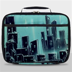 Buildings City Urban Destruction Background Full Print Lunch Bag by uniart180623