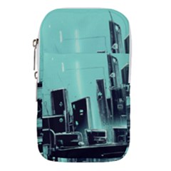 Buildings City Urban Destruction Background Waist Pouch (small) by uniart180623