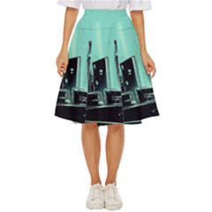 Buildings City Urban Destruction Background Classic Short Skirt by uniart180623