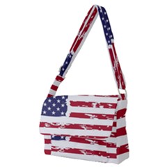 Flag Usa Unite Stated America Full Print Messenger Bag (m) by uniart180623