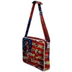 Usa Flag United States Cross Body Office Bag by uniart180623