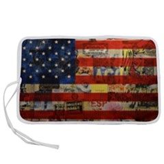 Usa Flag United States Pen Storage Case (m) by uniart180623