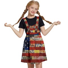 Usa Flag United States Kids  Apron Dress by uniart180623