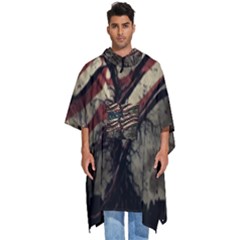 Flag Usa American Flag Men s Hooded Rain Ponchos by uniart180623