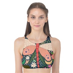 Bug Nature Flower Dragonfly Tank Bikini Top by Ravend