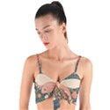 Bug Nature Flower Dragonfly Woven Tie Front Bralet View1