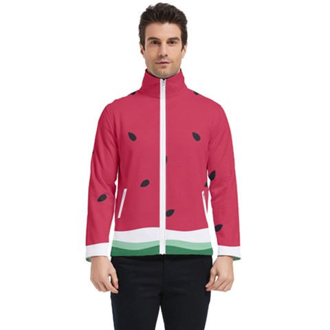 Minimalist Summer Watermelon Wallpaper Men s Bomber Jacket by Ravend