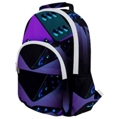 3d Ludo Game,gambling Rounded Multi Pocket Backpack by Bangk1t