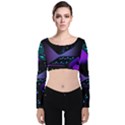 3d Ludo Game,gambling Velvet Long Sleeve Crop Top View1