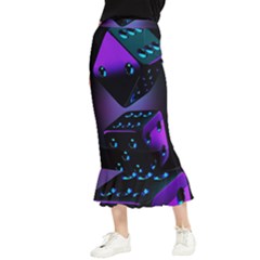 3d Ludo Game,gambling Maxi Fishtail Chiffon Skirt by Bangk1t