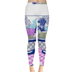 Ramen Kanji Vaporwave Artwork Minimalism Inside Out Leggings by Bangk1t