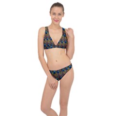 Peacock-feathers-bird-plumage Classic Banded Bikini Set  by Ravend