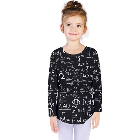 E=mc2 Text Science Albert Einstein Formula Mathematics Physics Kids  Long Sleeve Tee by uniart180623