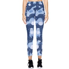 Bear Pattern Patterns Planet Animals Pocket Leggings  by uniart180623