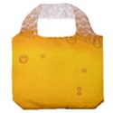 Beer Texture Liquid Bubbles Premium Foldable Grocery Recycle Bag View1