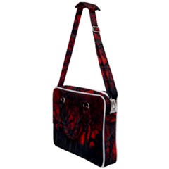 Dark Forest Jungle Plant Black Red Tree Cross Body Office Bag by uniart180623