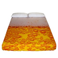 Beer Texture Drinks Texture Fitted Sheet (california King Size) by uniart180623