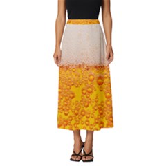 Beer Texture Drinks Texture Classic Midi Chiffon Skirt by uniart180623