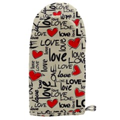 Love Abstract Background Textures Creative Grunge Microwave Oven Glove by uniart180623