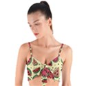 Watermelon Pattern Slices Fruit Woven Tie Front Bralet View1