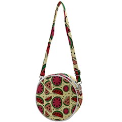 Watermelon Pattern Slices Fruit Crossbody Circle Bag by uniart180623