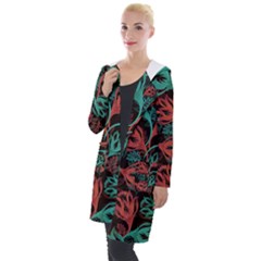 Flower Patterns Ornament Pattern Hooded Pocket Cardigan by uniart180623