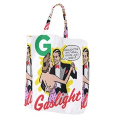 G Is For Gaslight Funny Dance1-01 Giant Grocery Tote by shoopshirt